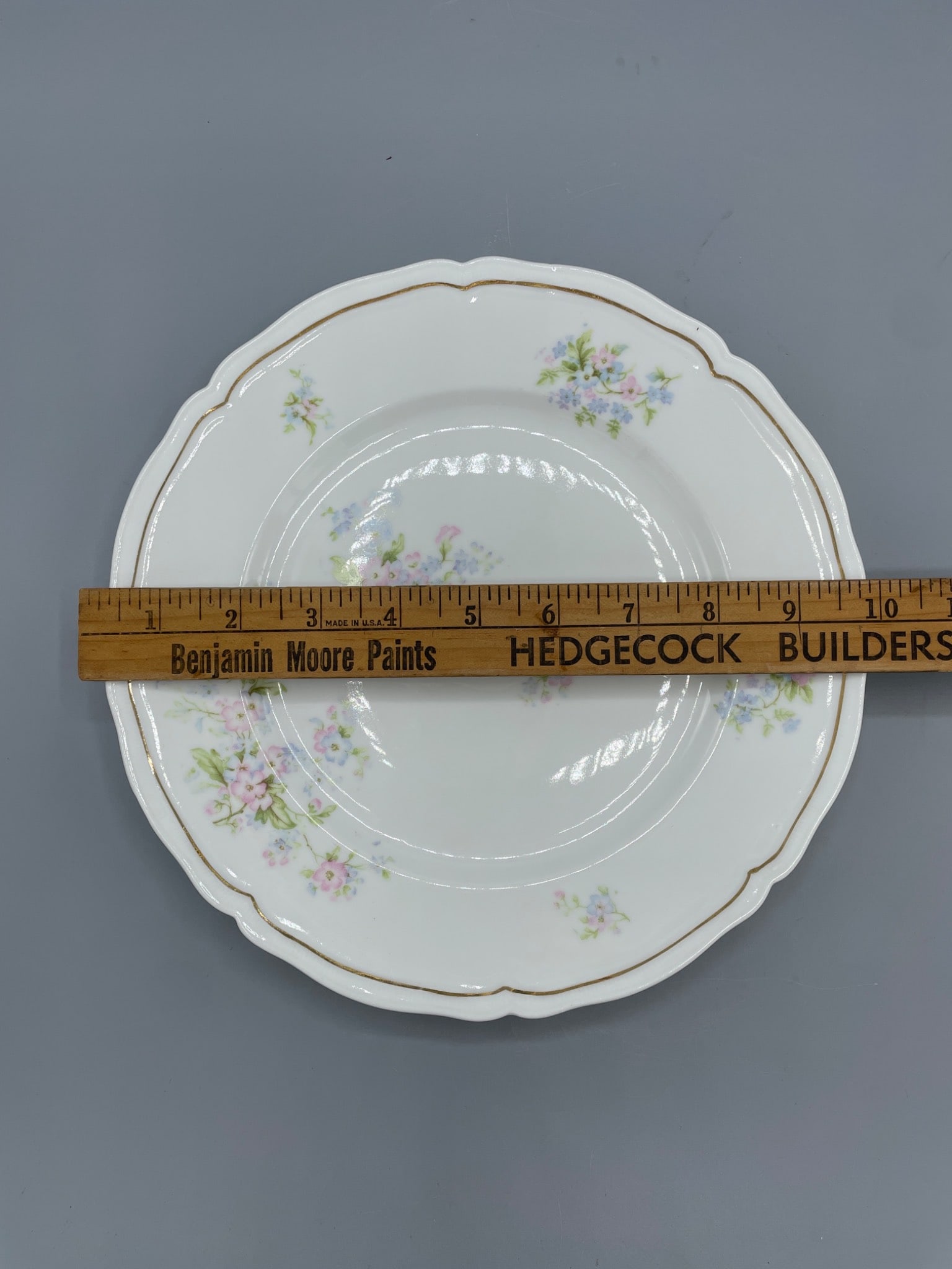 Vienna Austria Porcelain Plates with Floral Patterns - 7