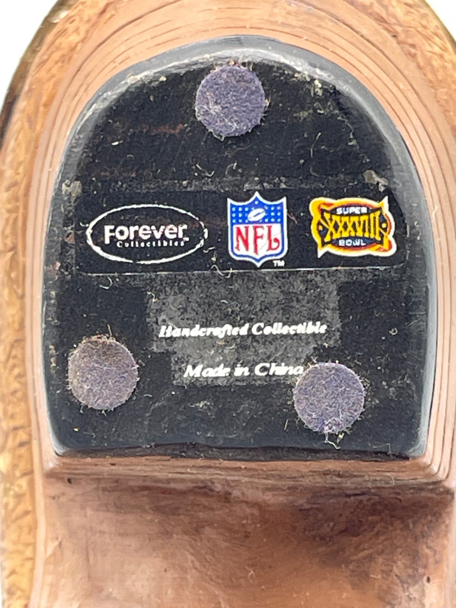 Super Bowl XXXVIII Handcrafted Collectible Cowboy Boot Figurine - 5