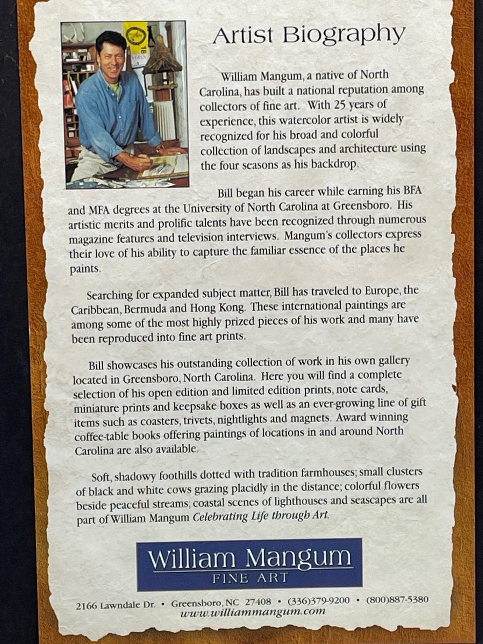 Framed Print â€˜Serenityâ€™ by William Mangum With Artist Biography - 5
