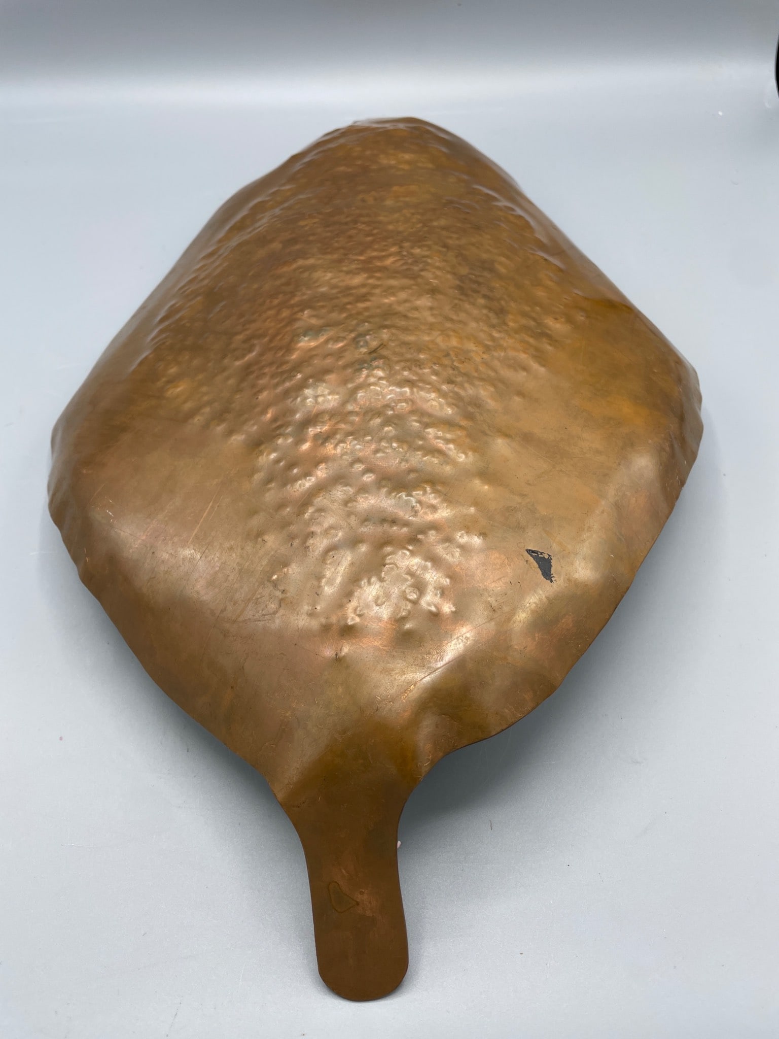 Hand-Hammered Copper Leaf-Shaped Decorative Tray or Wall Art - 3