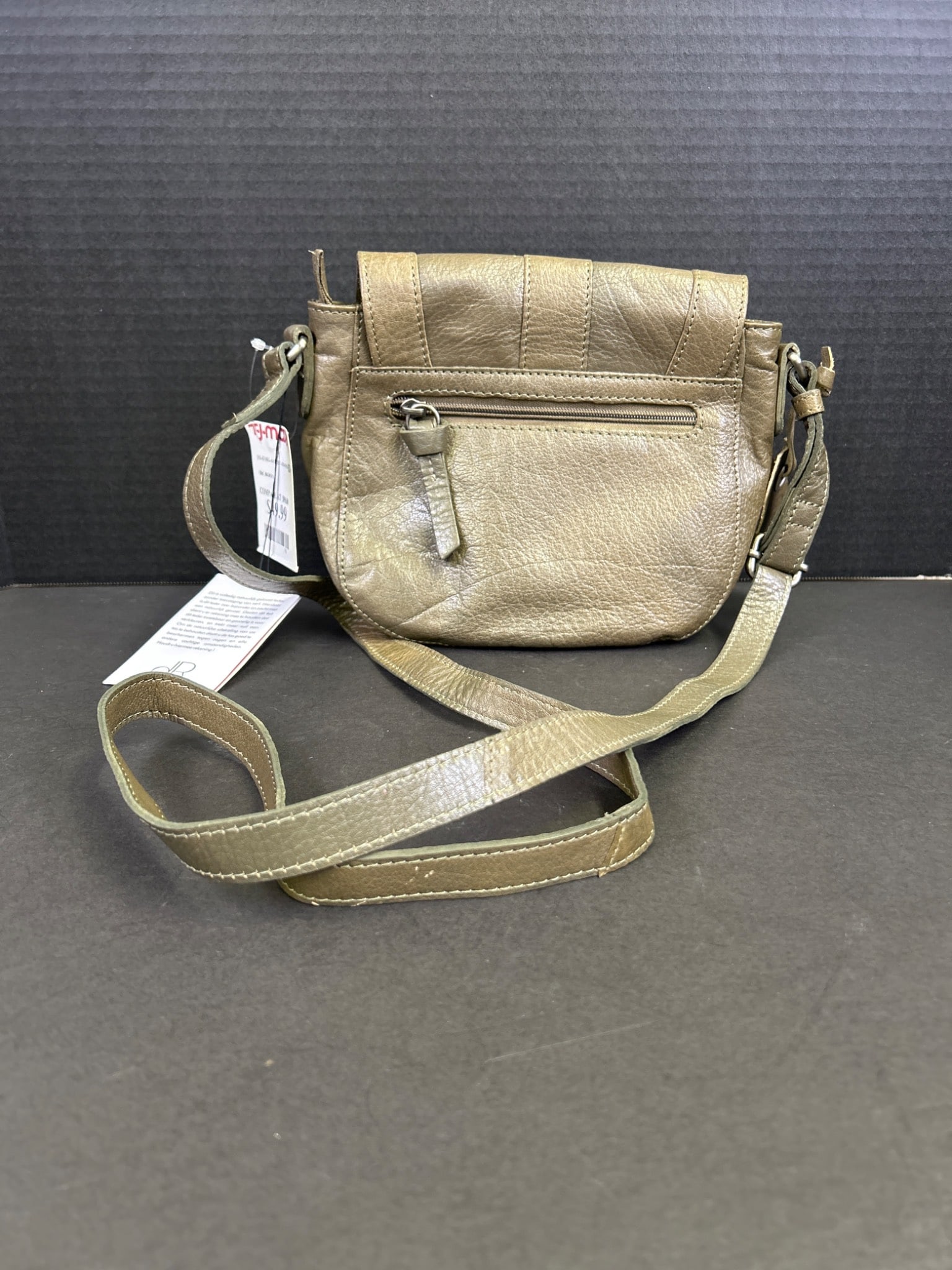 Crossbody Bag with Metallic Finish and Adjustable Strap by Amsterdam Heritage - 3