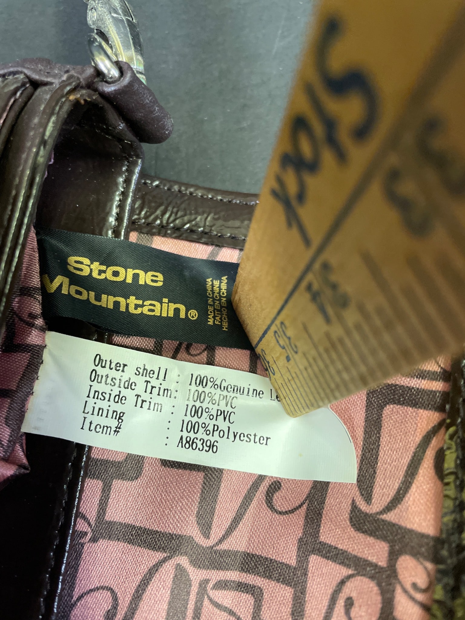 Stone Mountain Brown Leather Crossbody Bag with Adjustable Strap - 5