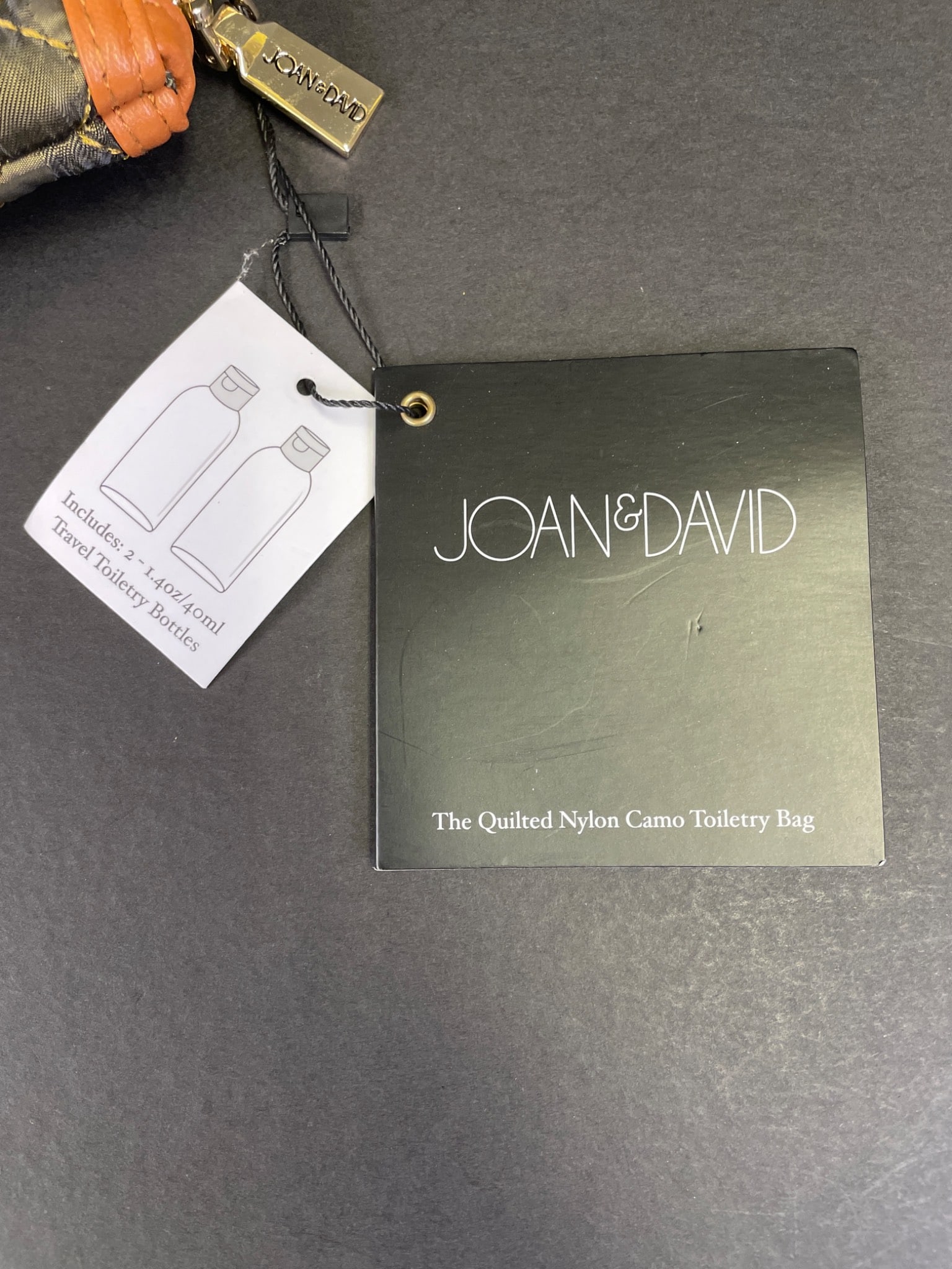 Joan & David Quilted Nylon Camouflage Cano Toiletry Bag - 2