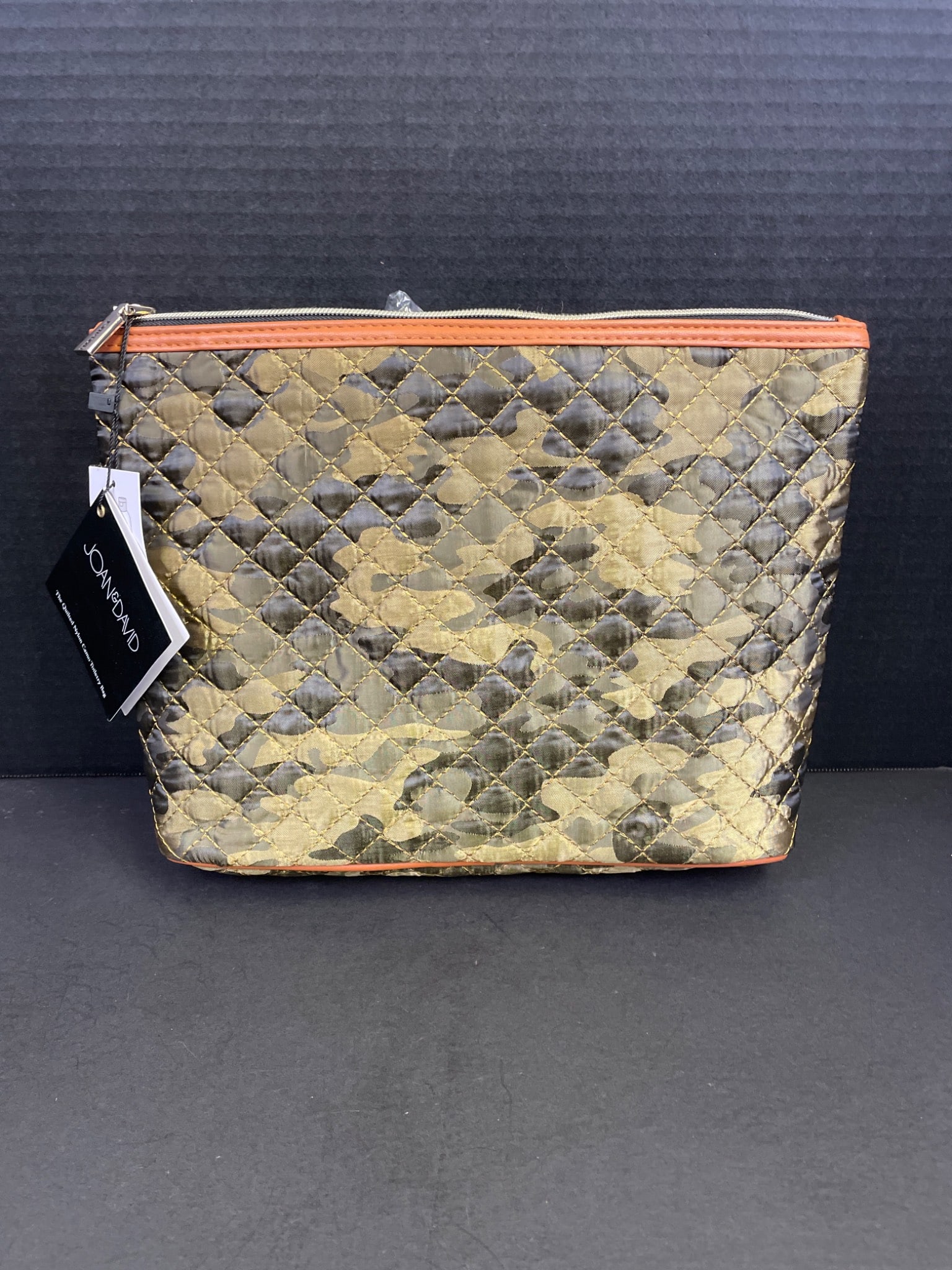 Joan & David Quilted Nylon Camouflage Cano Toiletry Bag - 3