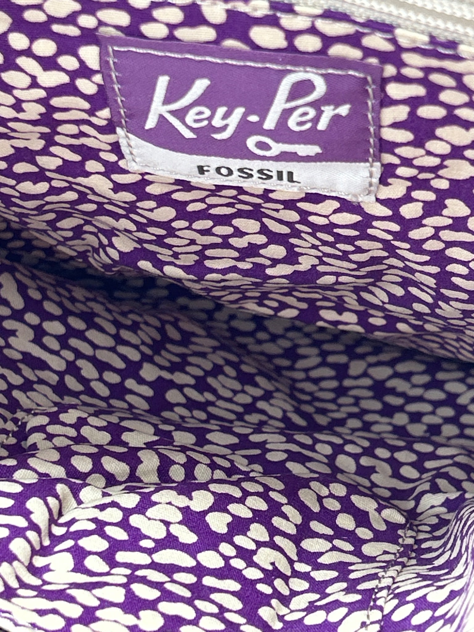 Fossil Key-Per Crossbody Bag with Multicolor Bird Print - 5