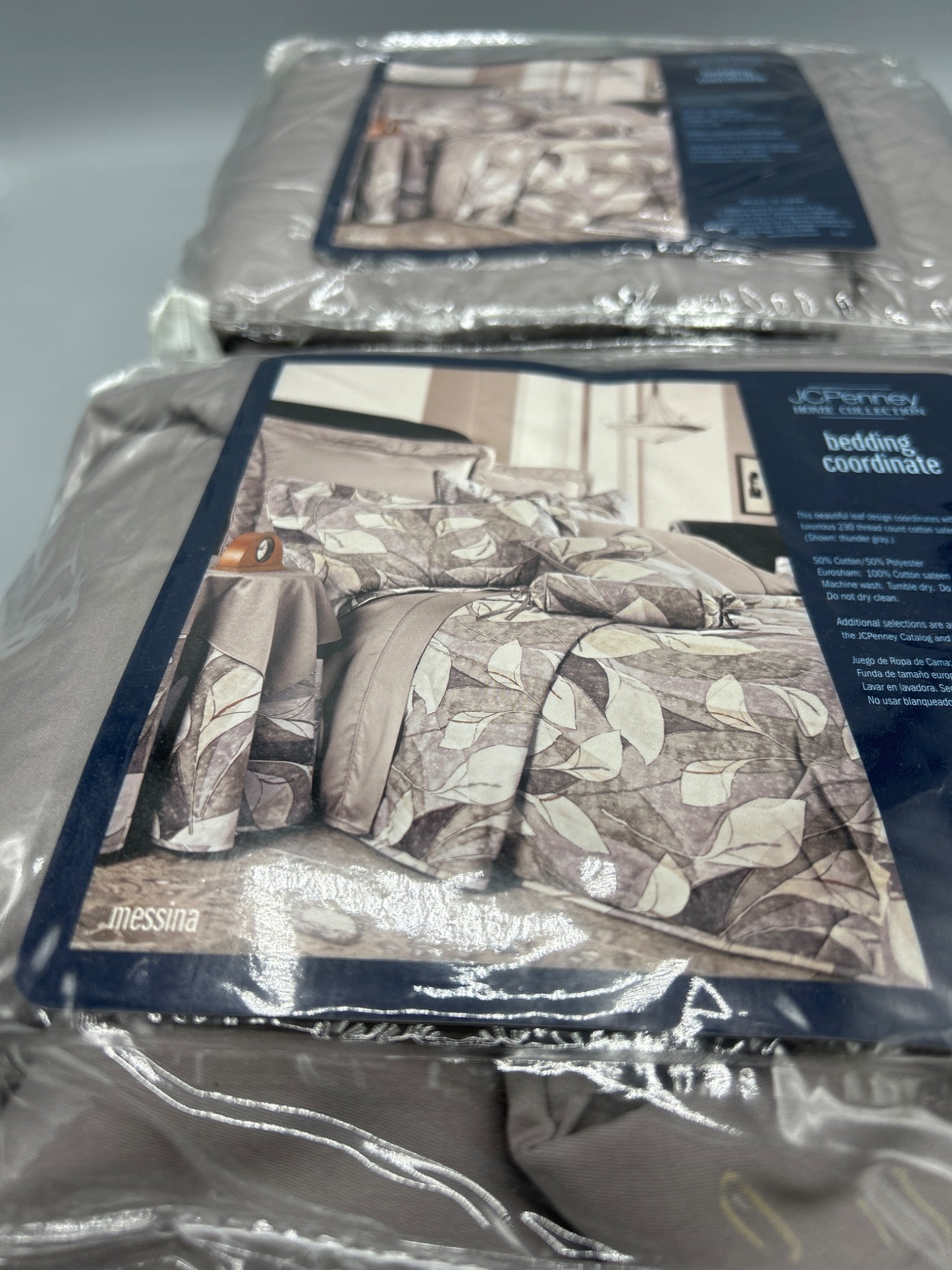 JC Penney Bedding Coordinate Messina Euro Shams Lot of 2 - 6
