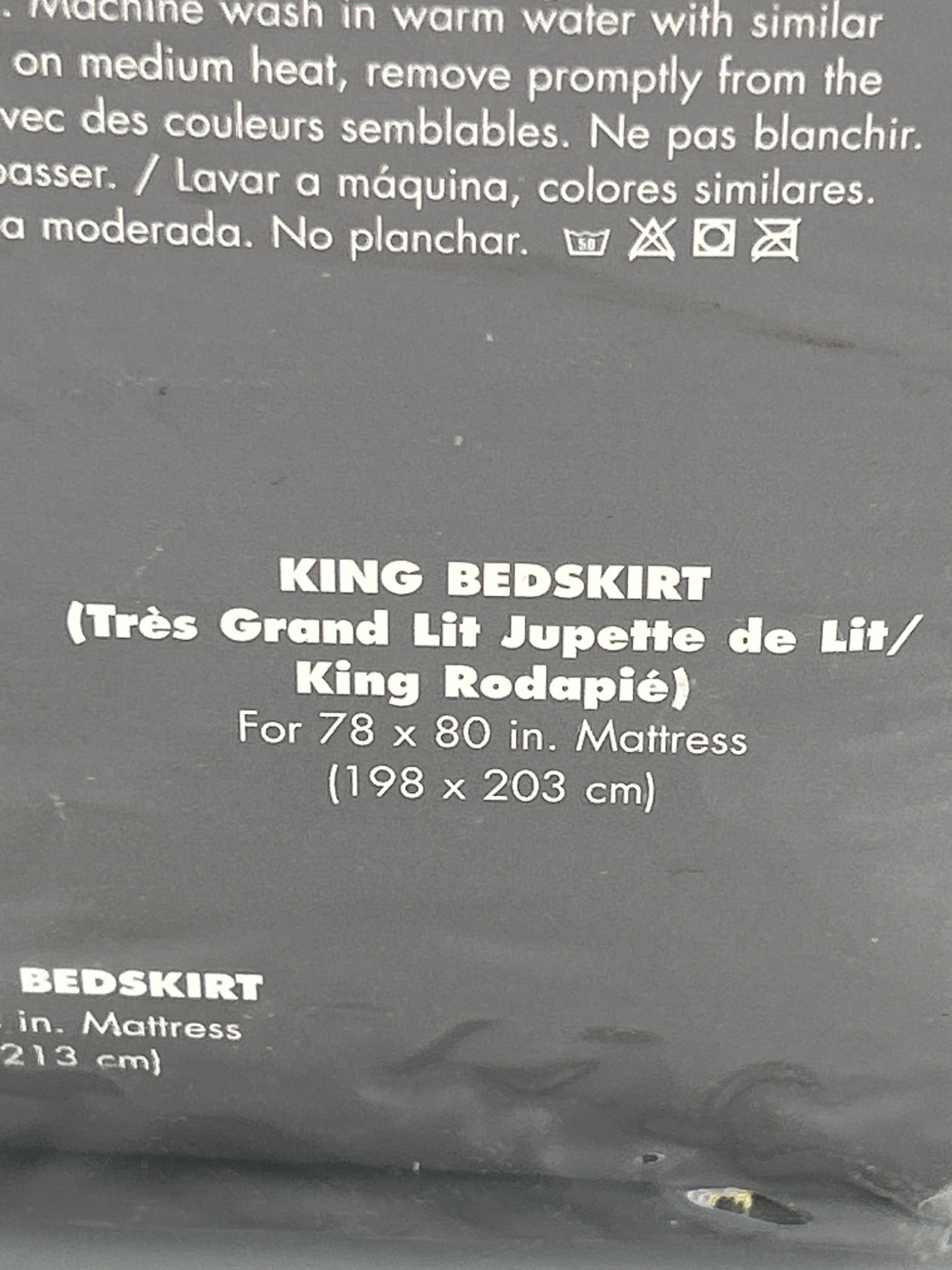 Ultra Touch King Bedskirt for 78 x 80 in Mattress - 4