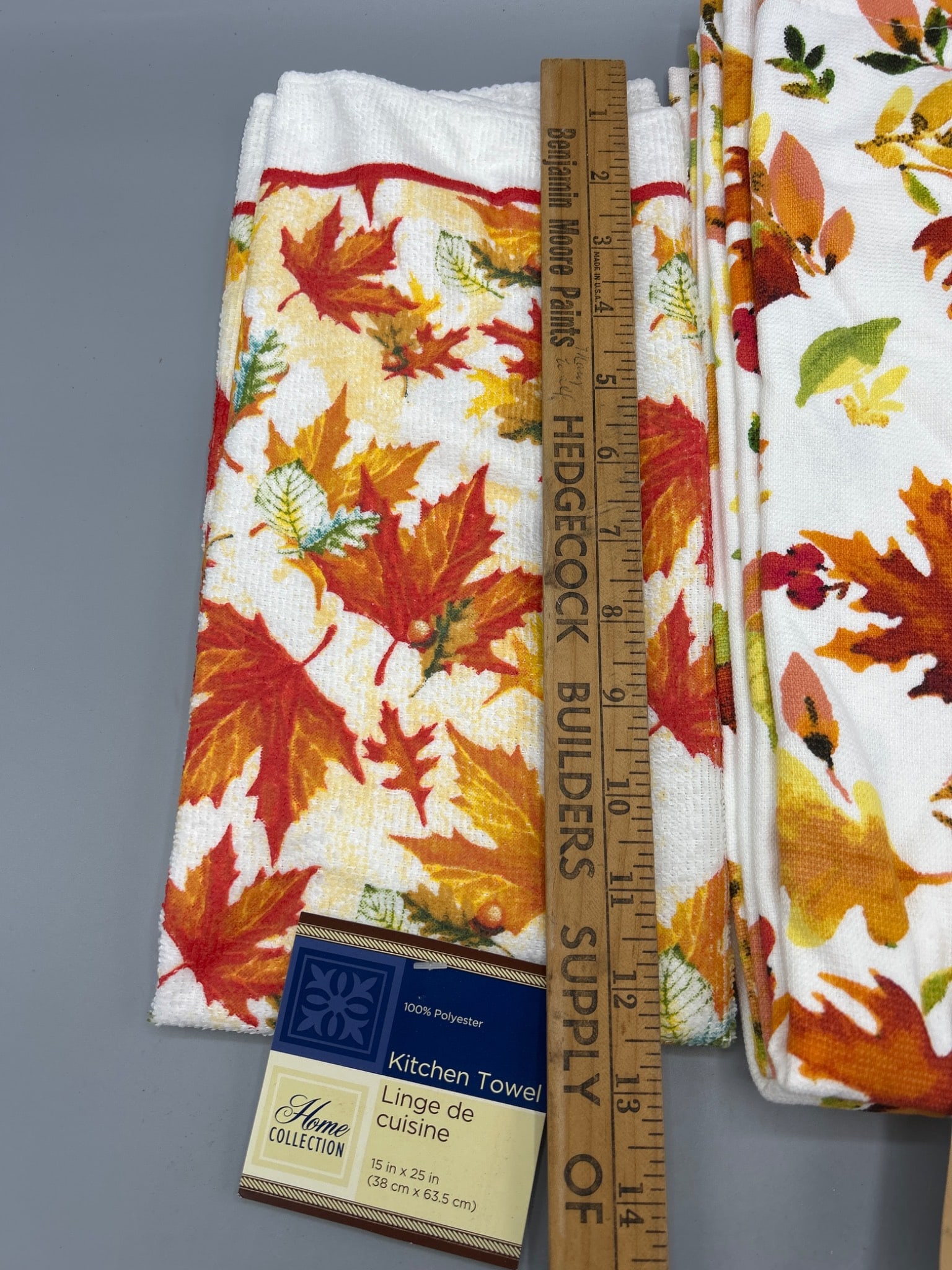 2 Gilded Maple Kitchen Towels, 15 x 25 Inches, Polyester - 4