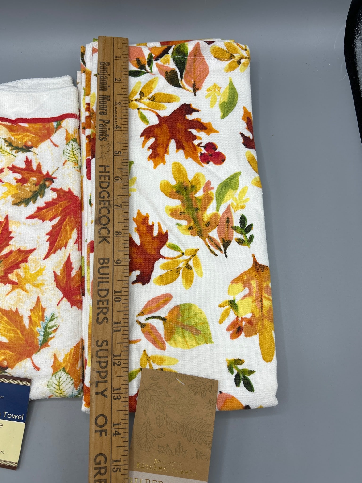 2 Gilded Maple Kitchen Towels, 15 x 25 Inches, Polyester - 5