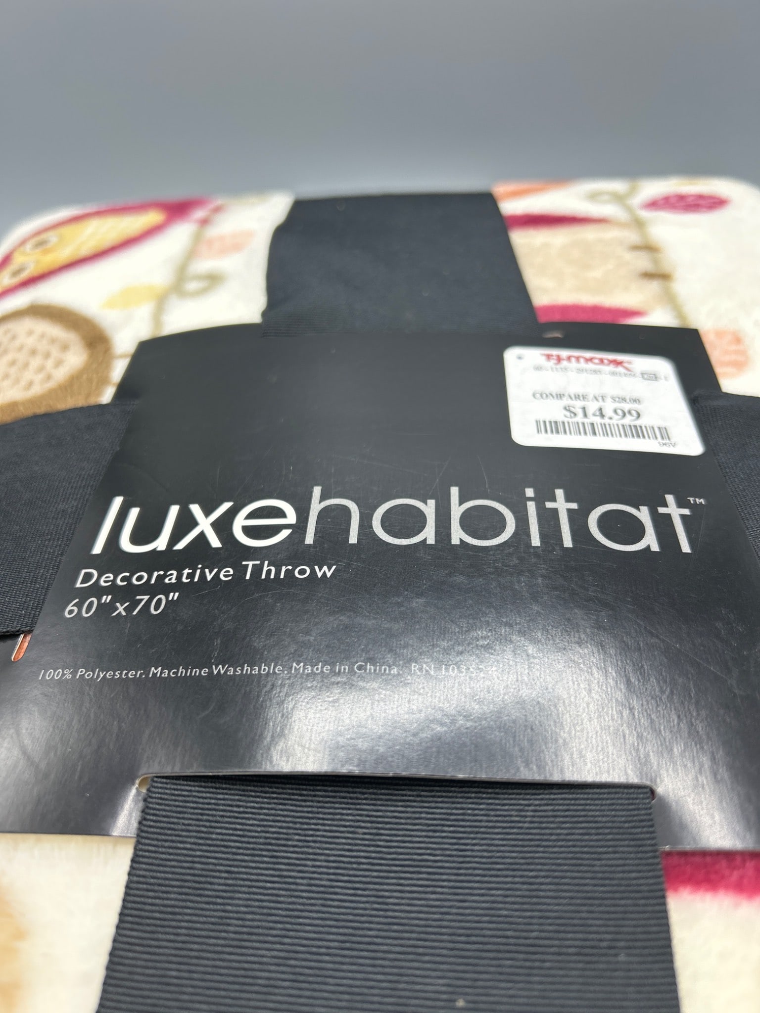 Luxe Habitat Decorative Throw, Owl Design, 60x70 in - 5