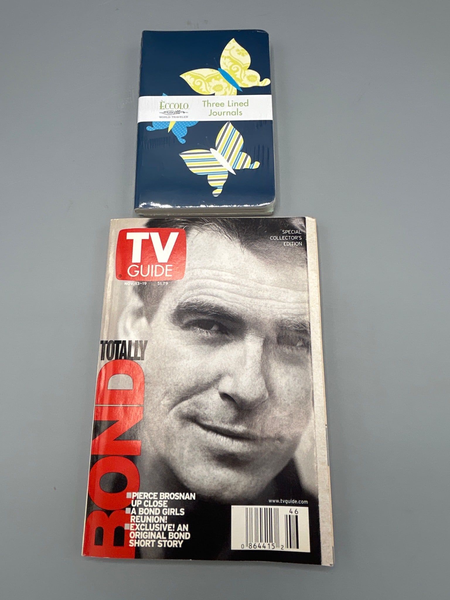 Eccolo Journals and TV Guide Magazine Featuring Pierce Brosnan (1 of 6)