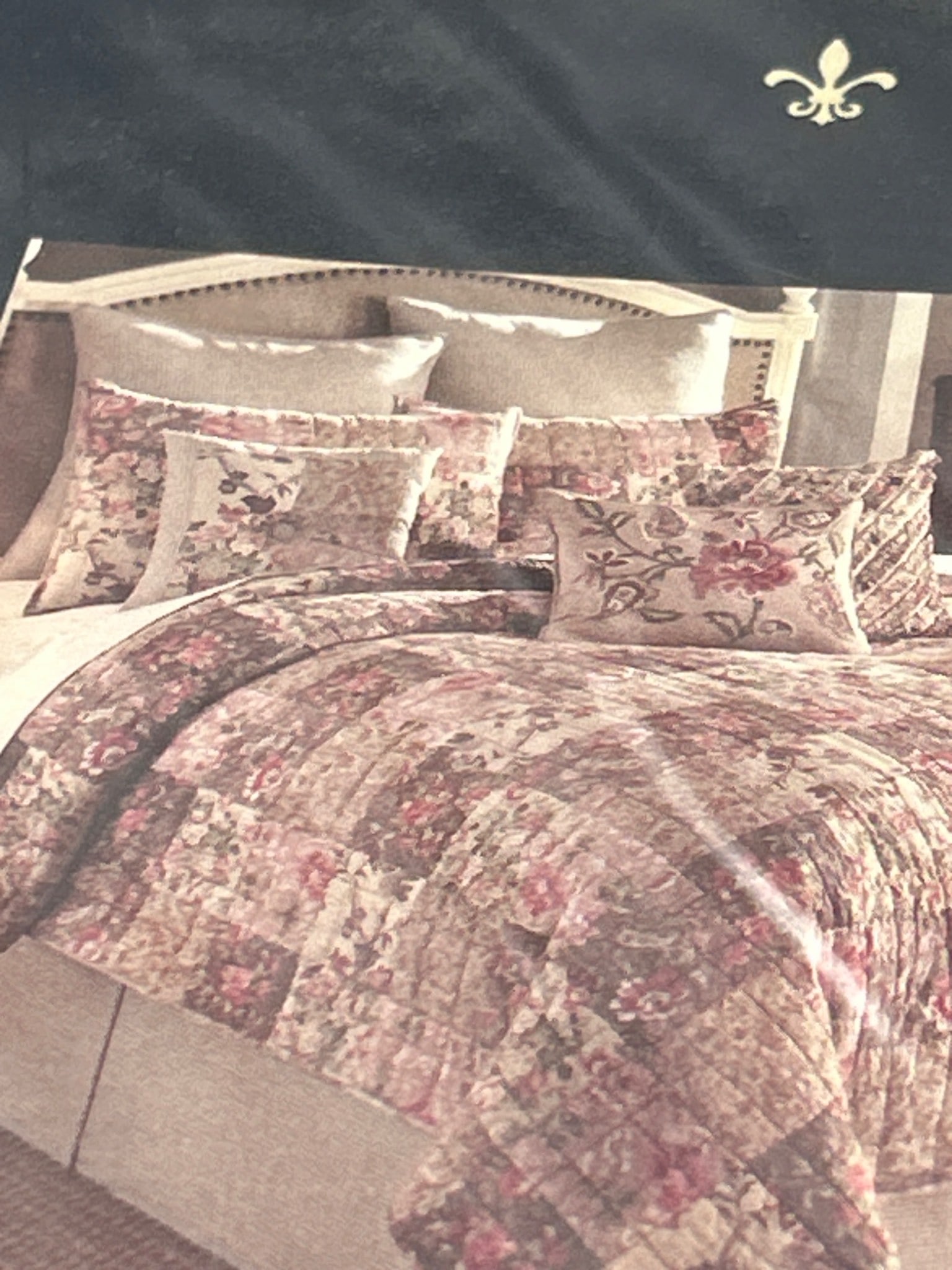 Two Cremieux Euro Sham, 26 x 26 Inches, Checkered Pattern, Model 38 - 5