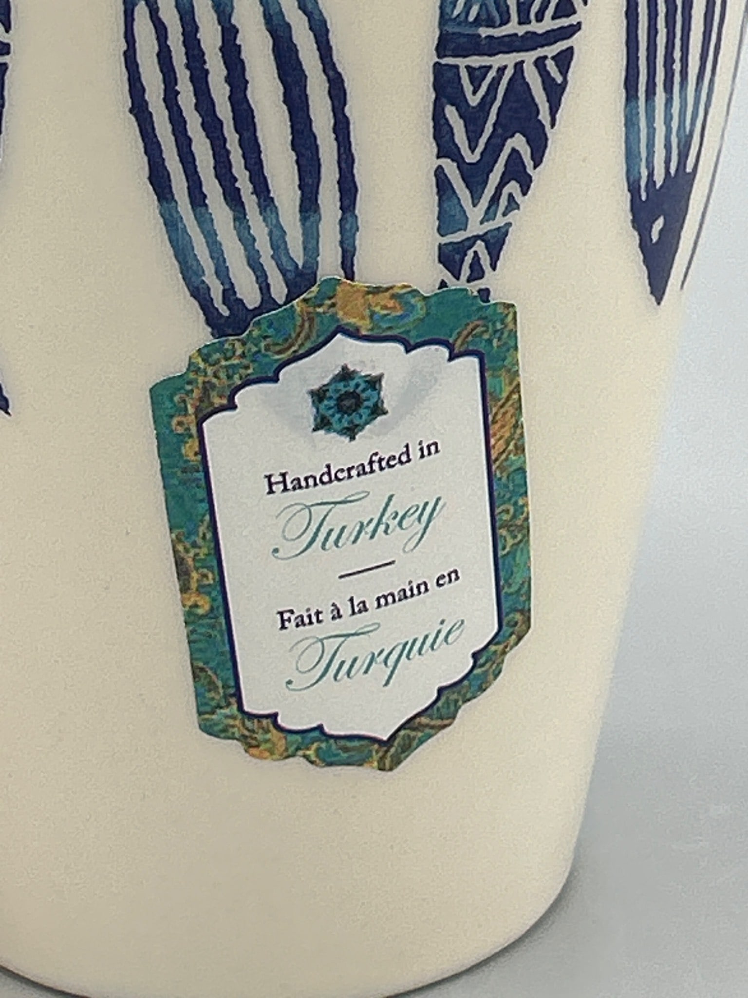 Handcrafted Mug and Seahorse-Patterned Glass - Made in Turkey - 3
