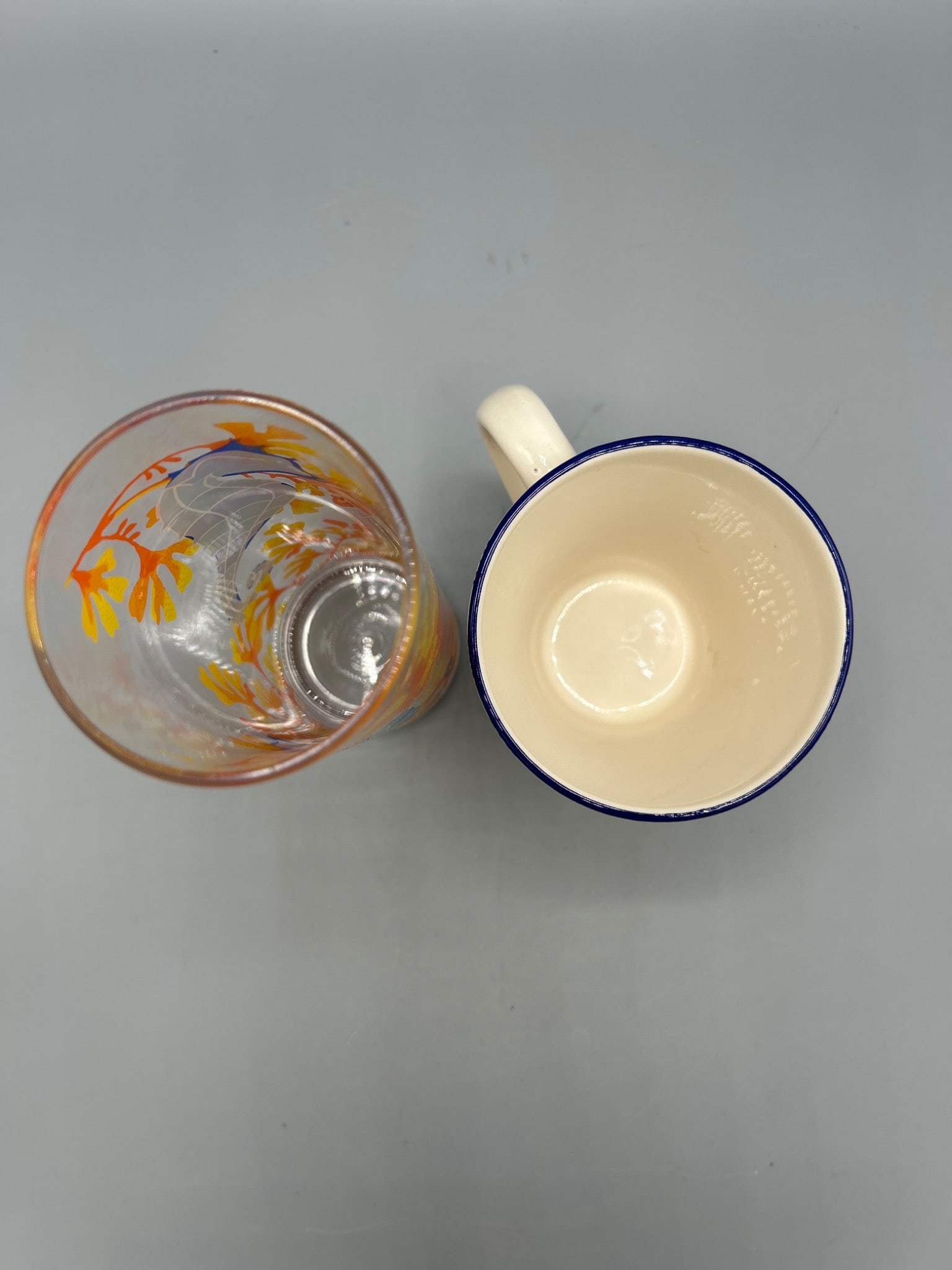 Handcrafted Mug and Seahorse-Patterned Glass - Made in Turkey - 4