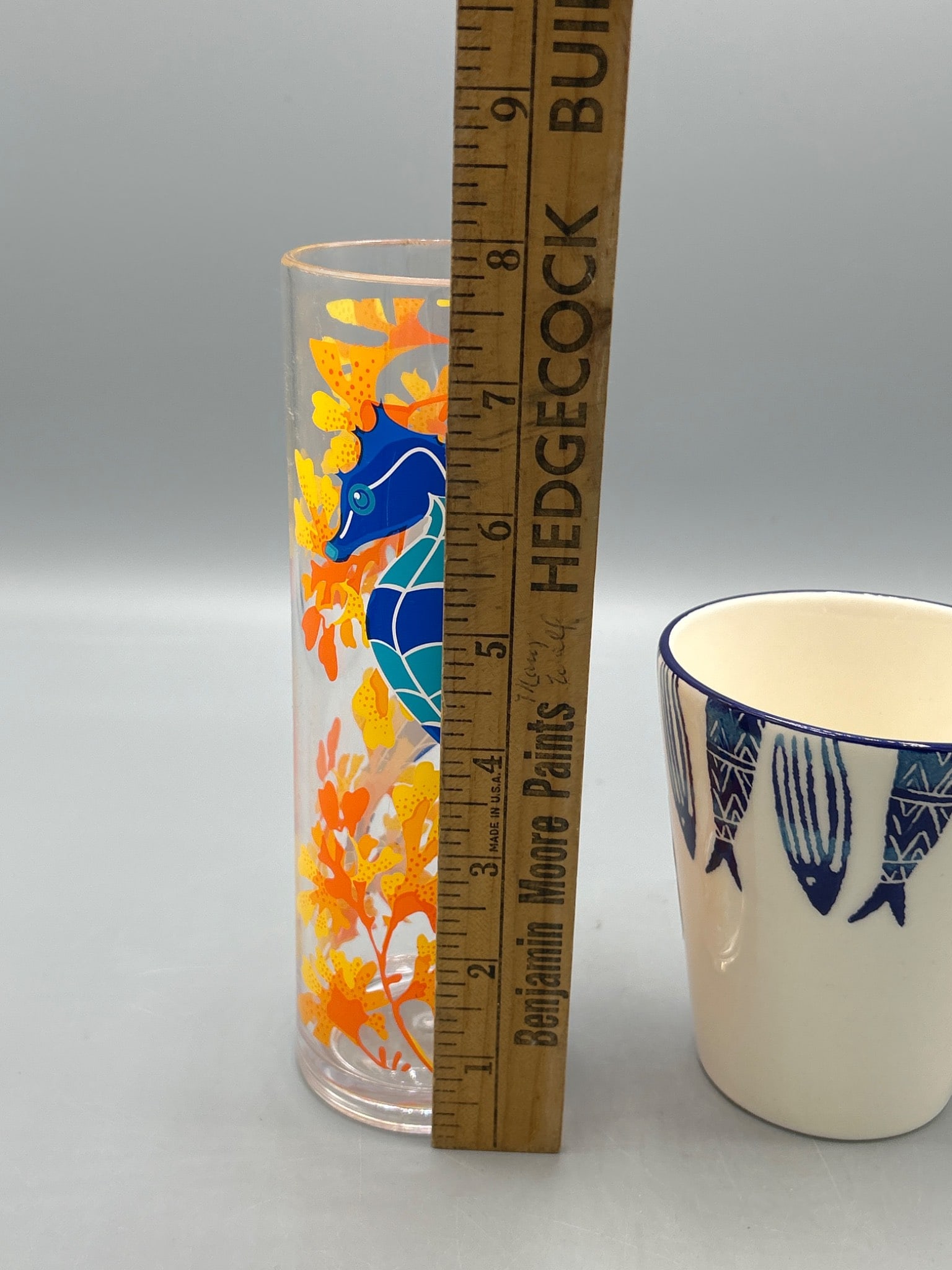 Handcrafted Mug and Seahorse-Patterned Glass - Made in Turkey - 8