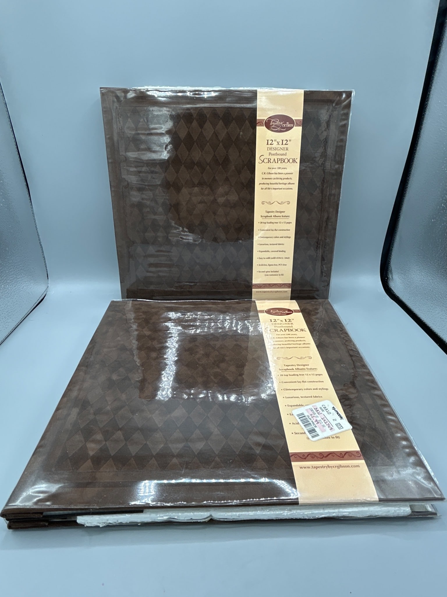 C.R. Gibson Tapestry Designer 12 x 12 Postbound Scrapbook, Model ST12-3413 (1 of 8)