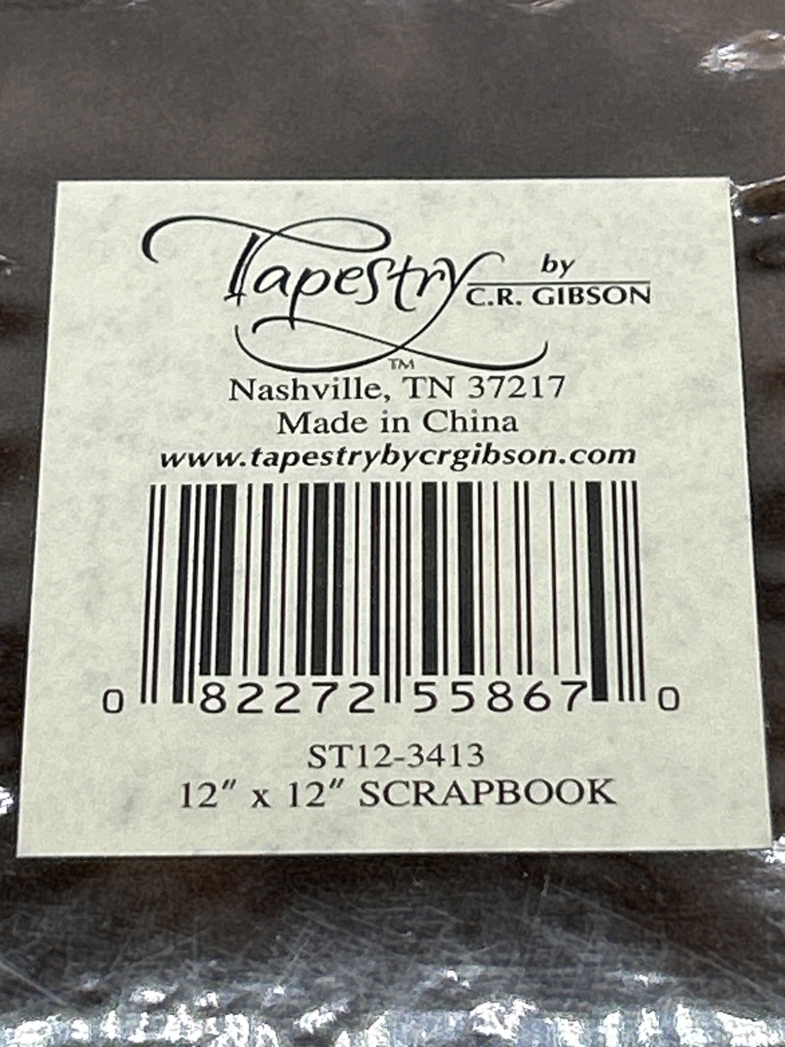 C.R. Gibson Tapestry Designer 12 x 12 Postbound Scrapbook, Model ST12-3413 - 6
