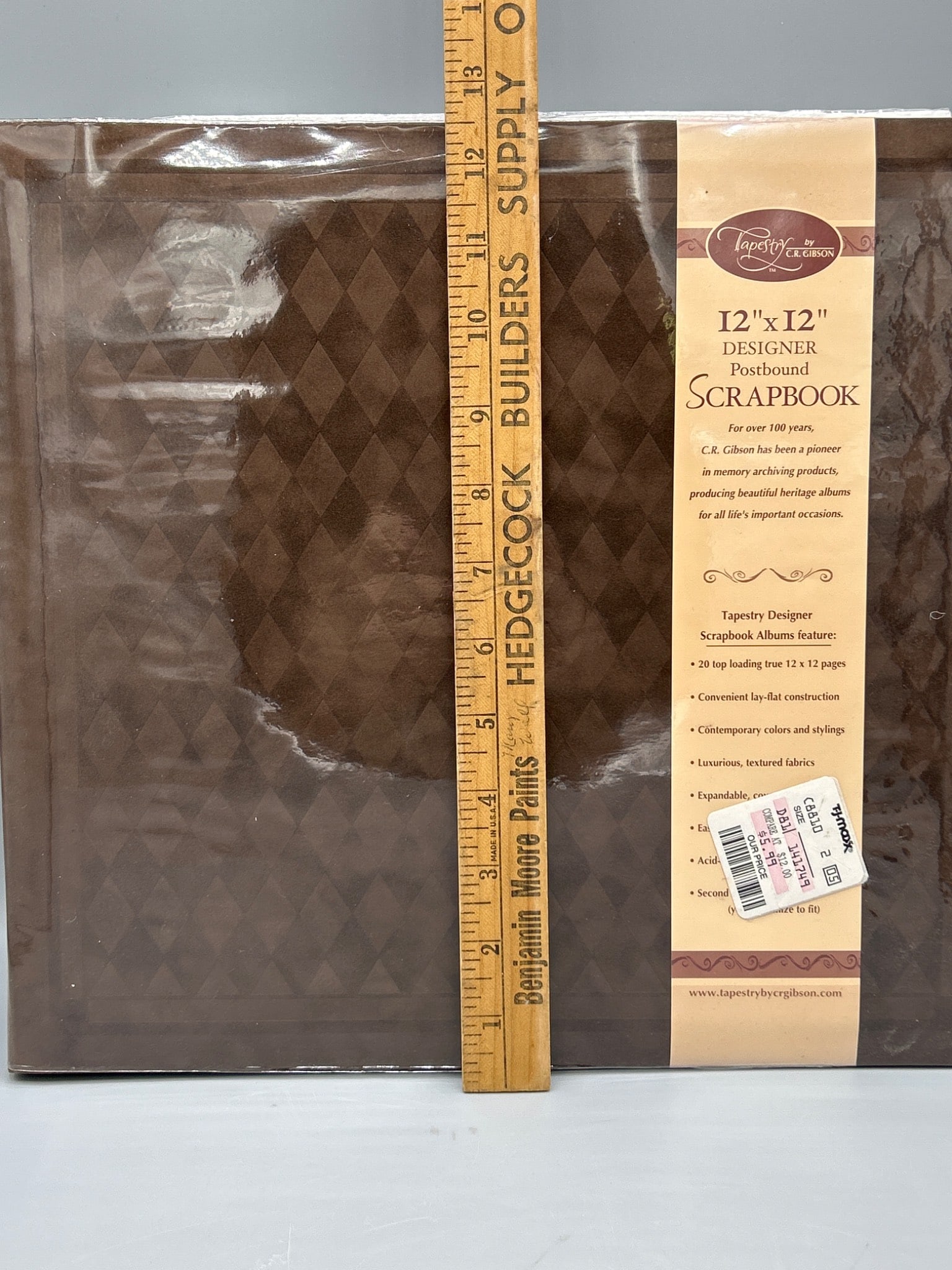 C.R. Gibson Tapestry Designer 12 x 12 Postbound Scrapbook, Model ST12-3413 - 8