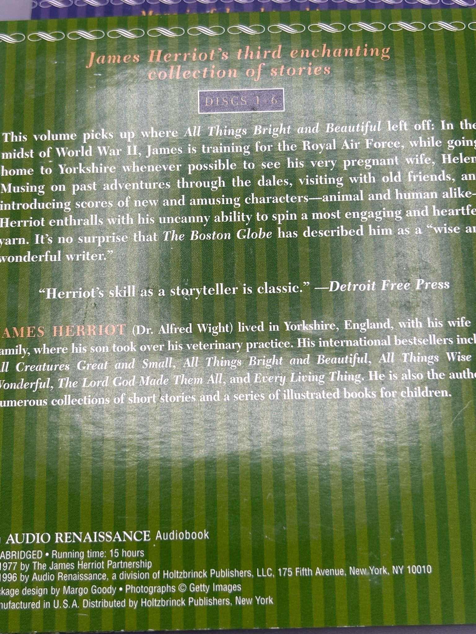All Things Bright and Beautiful and All Things Wise and Wonderful Audiobook Set - 5