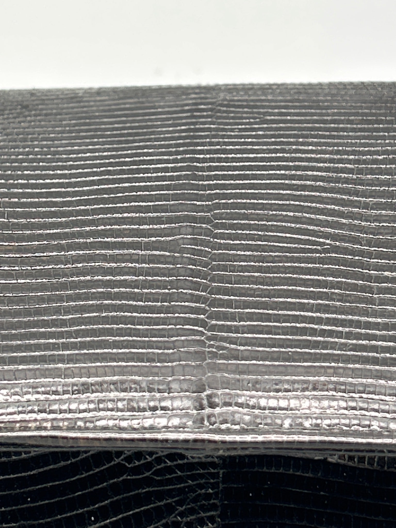 Black Lizard-Skin Handbag by R. Saldana, Manila - 5