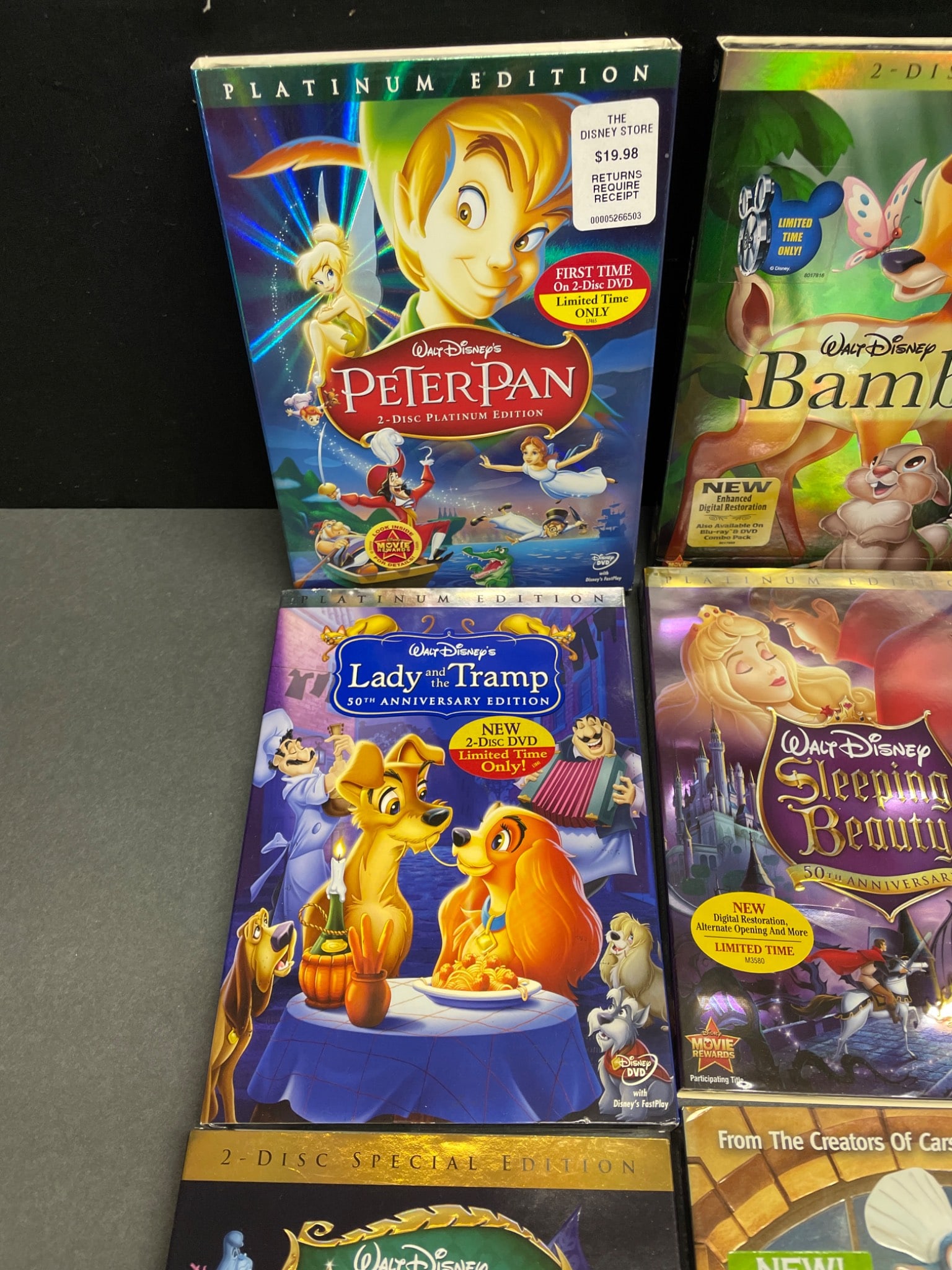 Sealed Walt Disney DVDs - Platinum Editions and Classics - 2