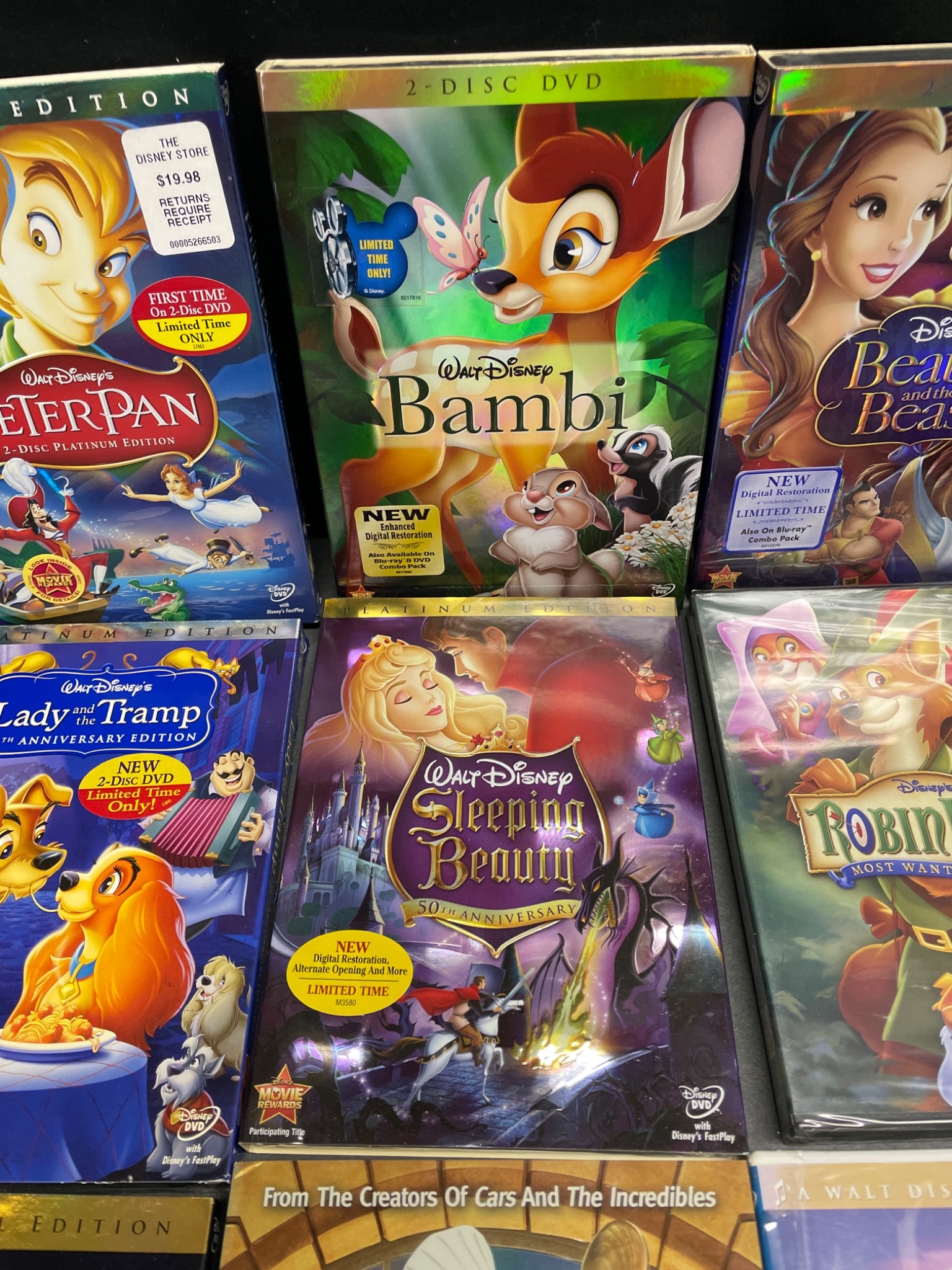Sealed Walt Disney DVDs - Platinum Editions and Classics - 3