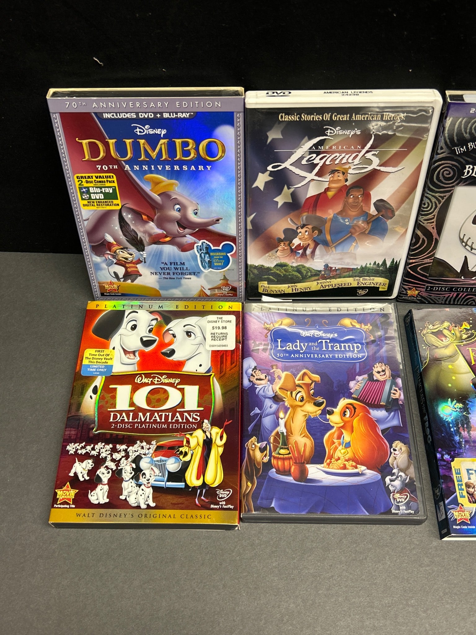 8 Used Disney DVD Titles, Various Releases - 2