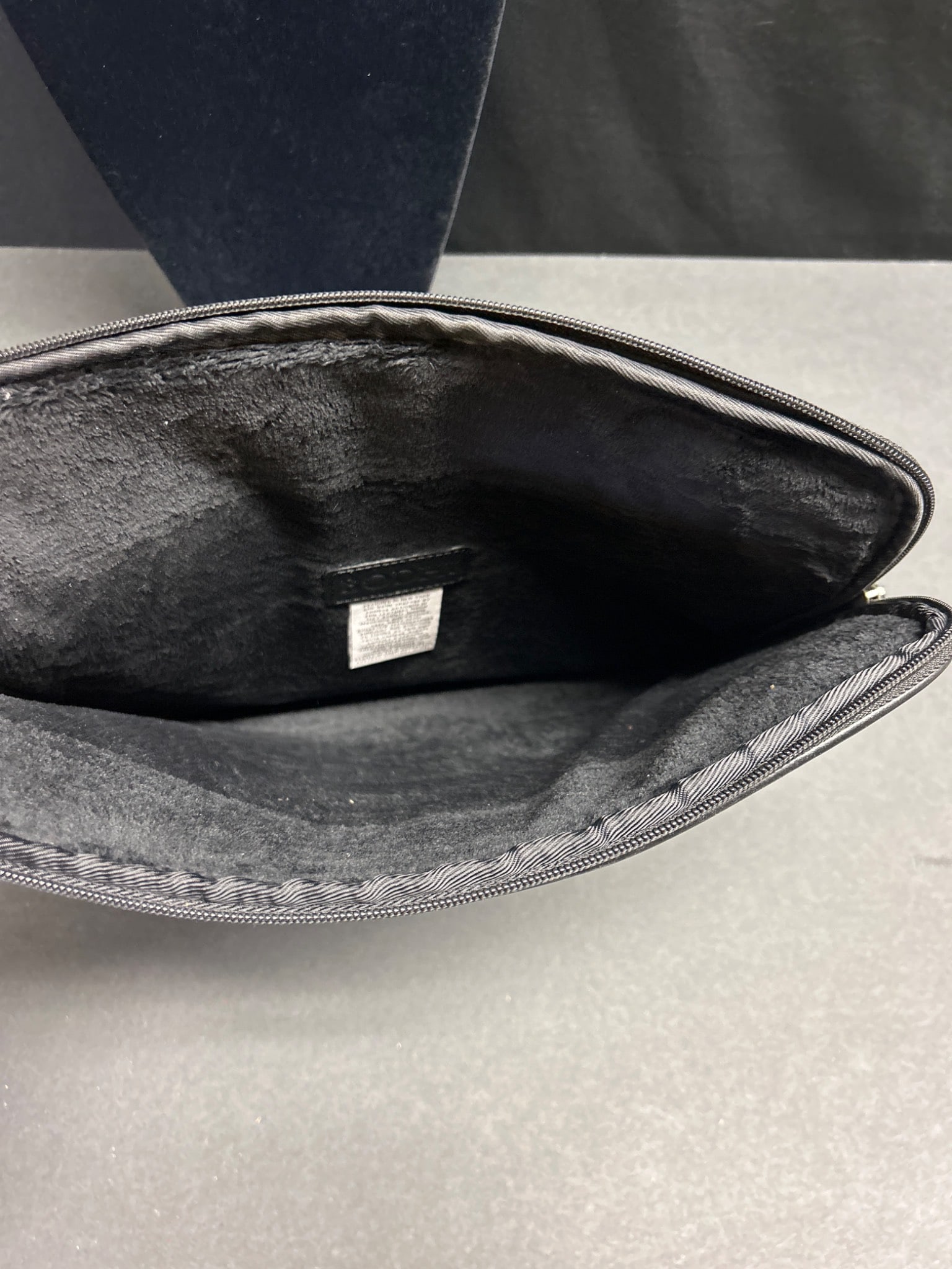 Bodhi Leather Textured Pouch with Zipper Closure - 4