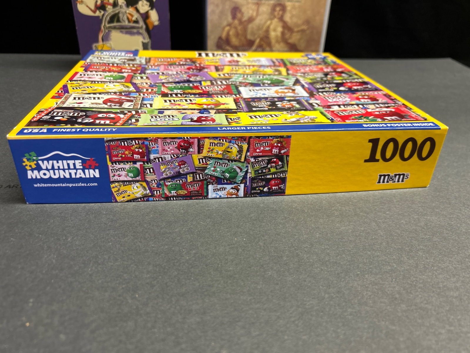 White Mountain M&M's Puzzle, Lindsey Davis Audiobook, and Hocus Pocus Deck - 2