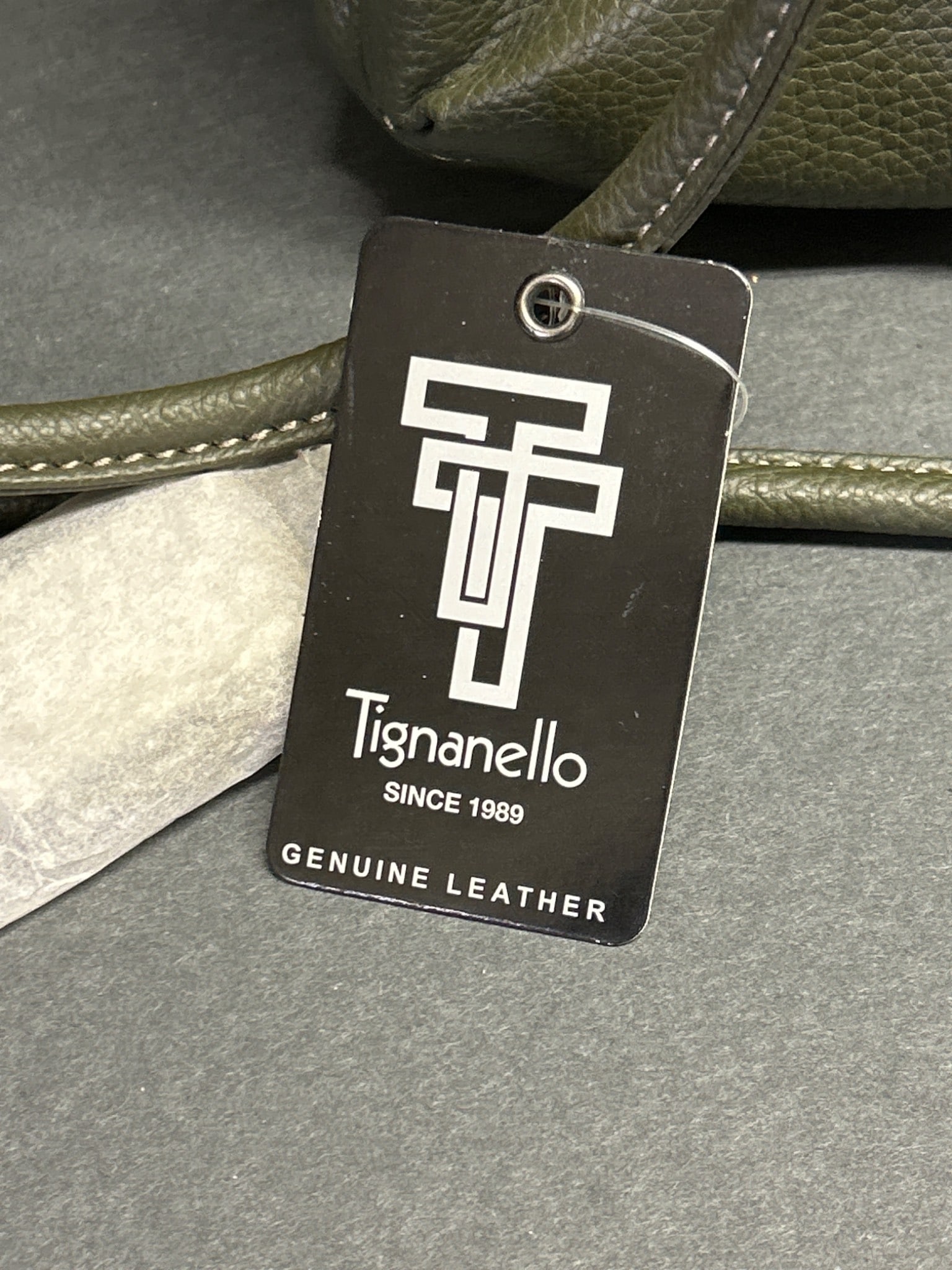 Tignanello Genuine Leather Crossbody Bag with Zipper Compartments - 2