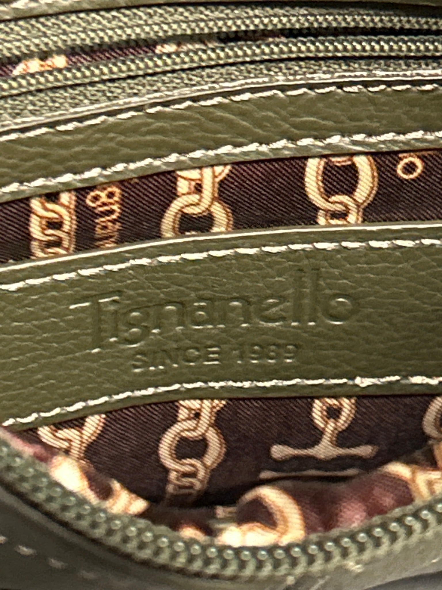 Tignanello Genuine Leather Crossbody Bag with Zipper Compartments - 6