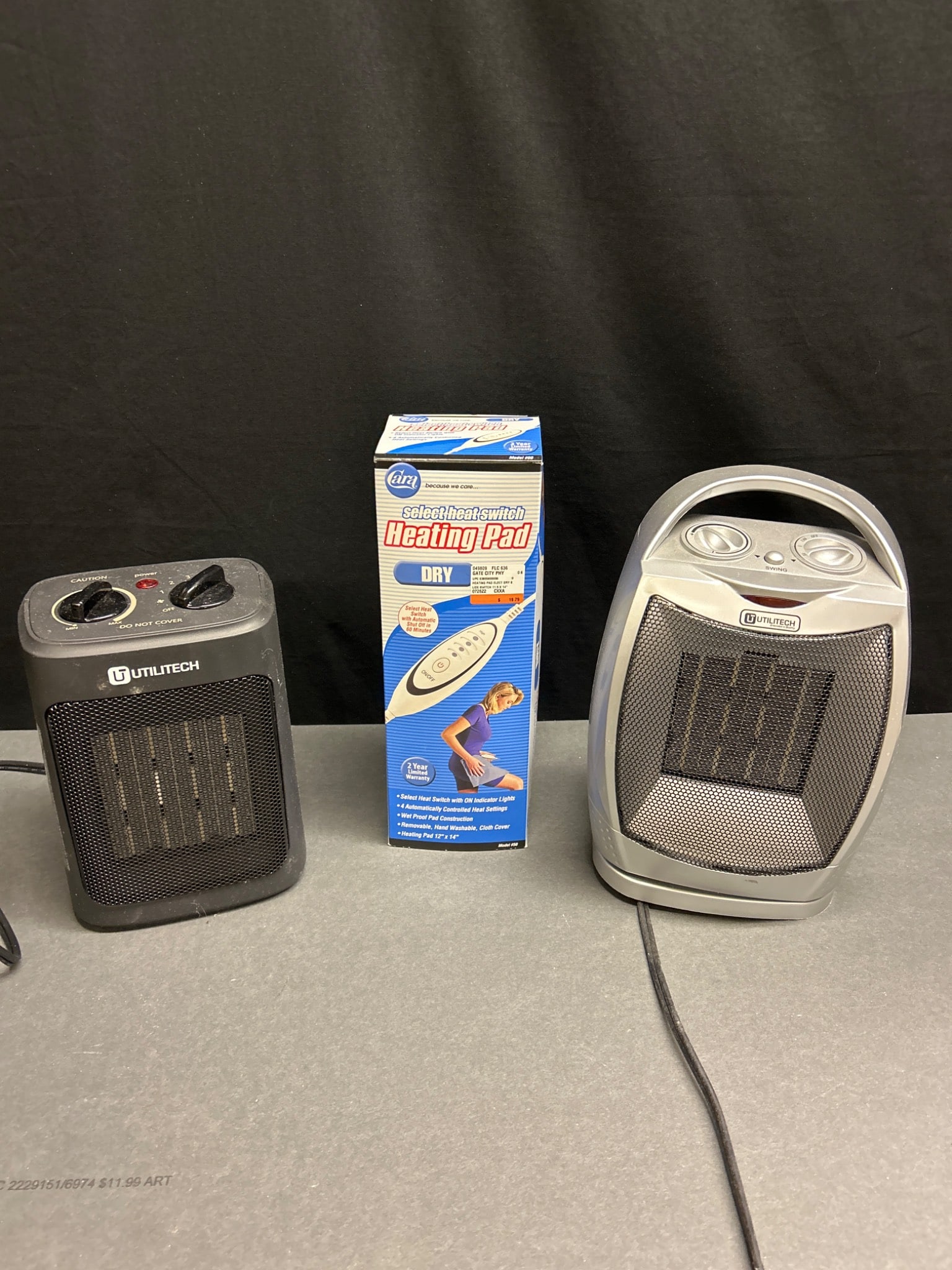 Utilitech Space Heaters and Sunbeam Heating Pad Bundle (1 of 7)