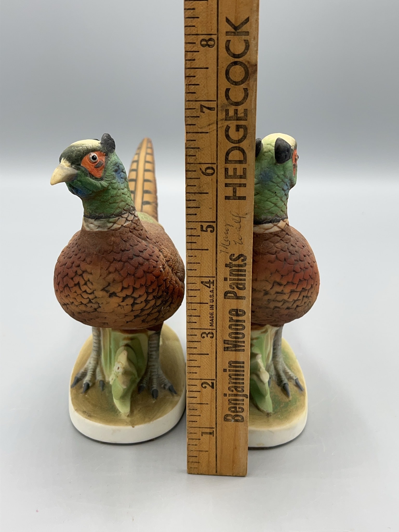 Lefton China KW 670 Pheasant Figurines Pair - 7