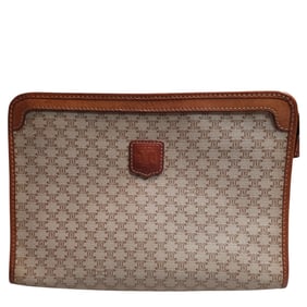Celine Macadam Clutch in Tan