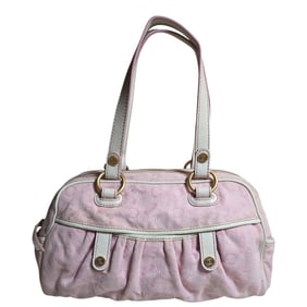 Celine Macadam Canvas Hand Bag Pink