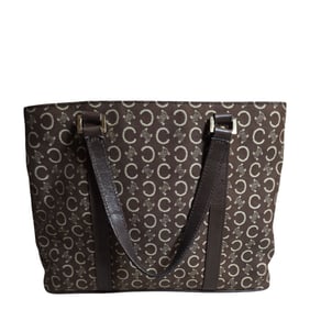 Celine C Monogrammed Canvas Handbag