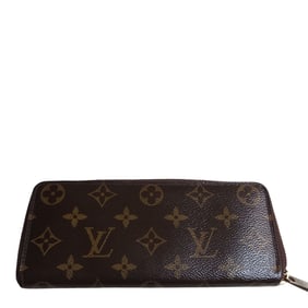 Louis Vuitton Monogram Zippy Wallet with Red Interior