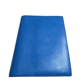 Hermes Leather Notebook Cover Blue/Green
