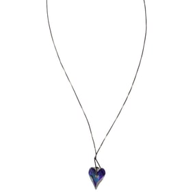Crystal Heart Necklace 925 Sterling Silver
