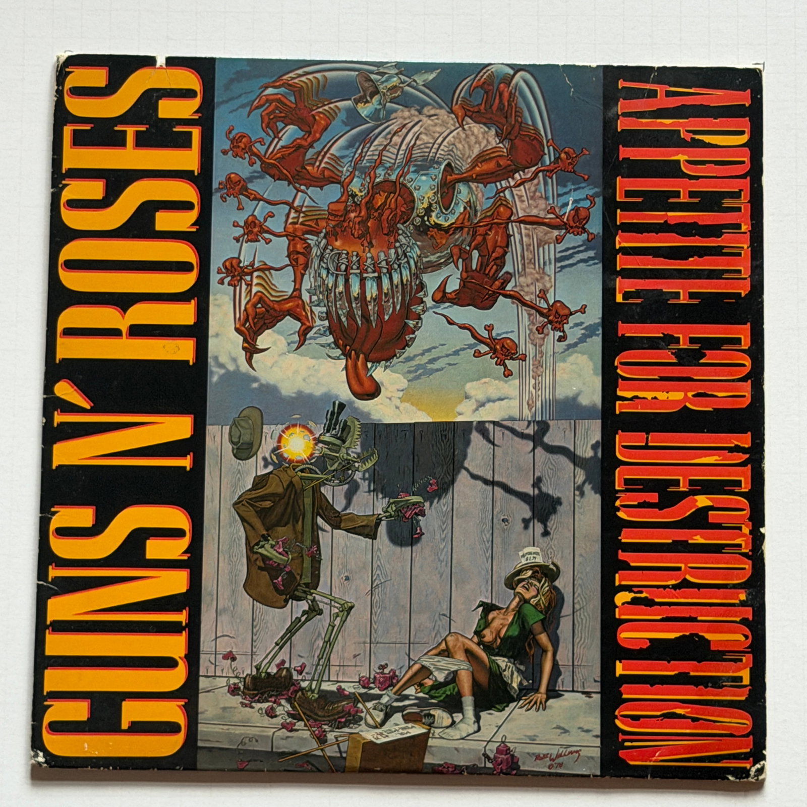 Guns N' Roses – Appetite For Destruction LP 1987 Orig Uncensored Robert Williams Cover (1 of 3)