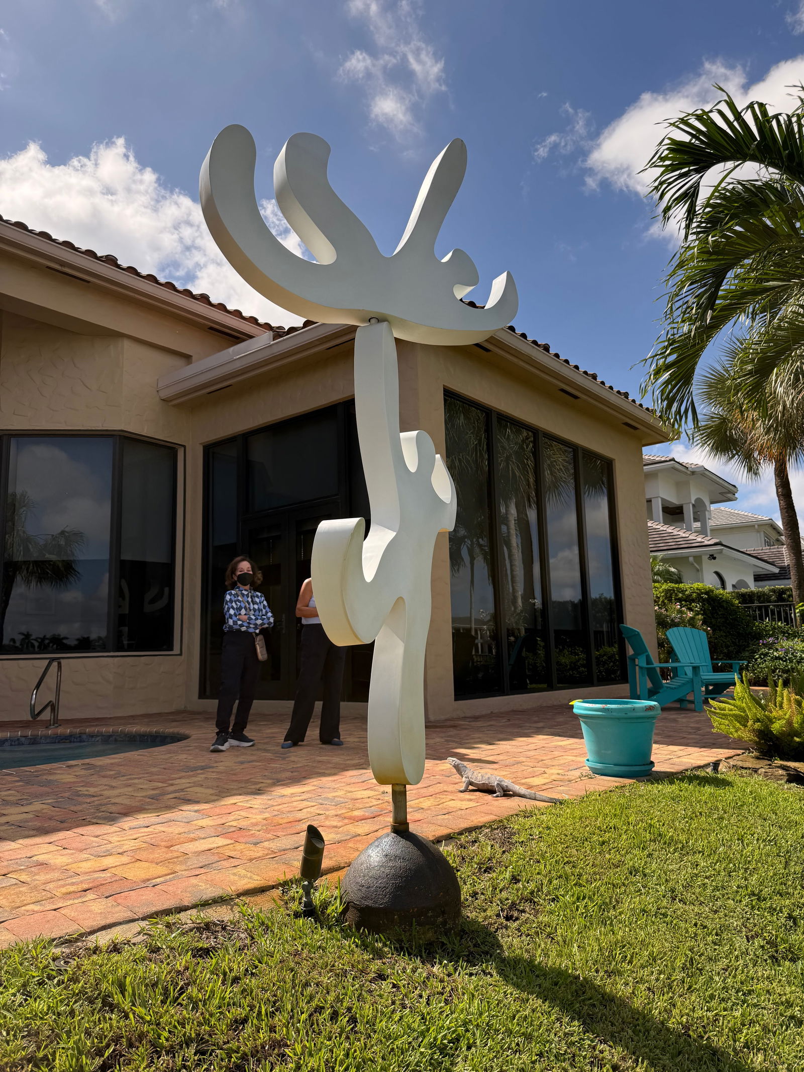 Outdoor Sculpture Gymnast (turning)