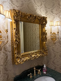 Gold leaf mirror