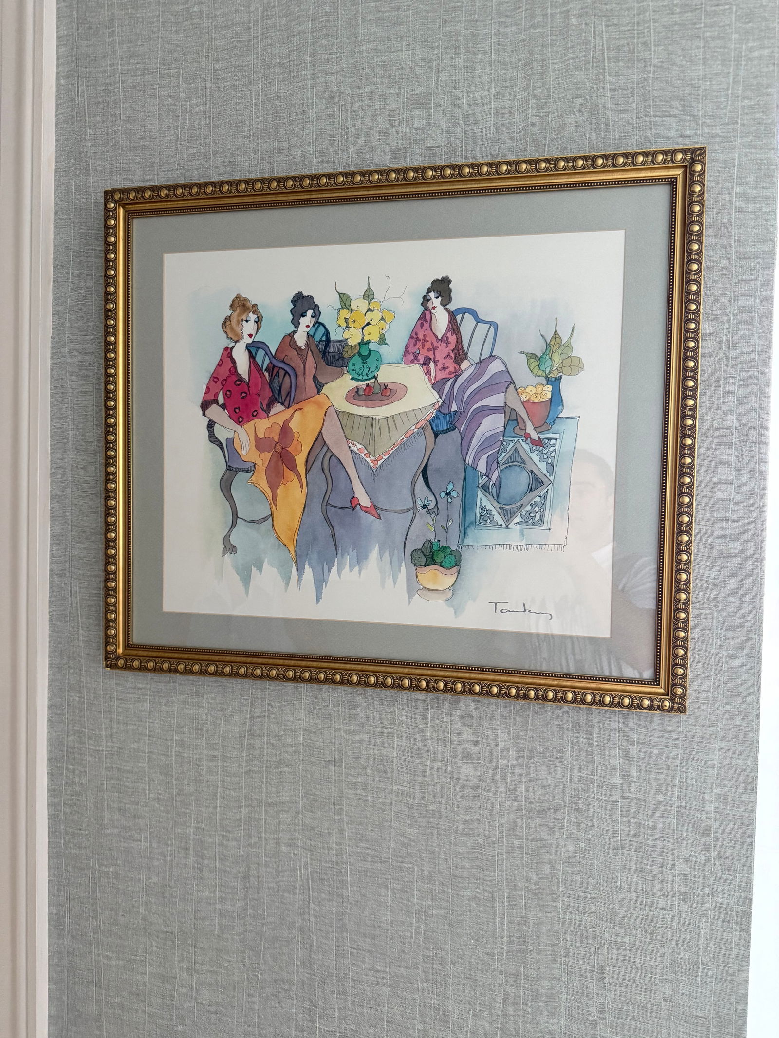 Water color  painting Blissful moments (1 of 2)