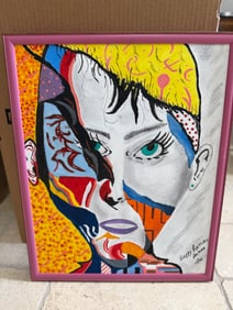 Face of a lady oil and on canvas