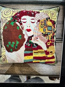 Needlepoint pillow