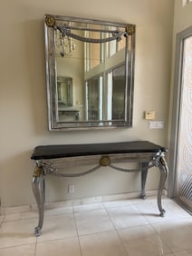 Table and mirror