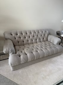 tufted gray Couch