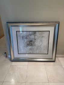 Painting in a silver frame