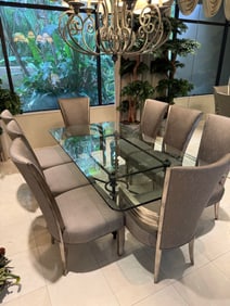 Dining room table and 8 chairs