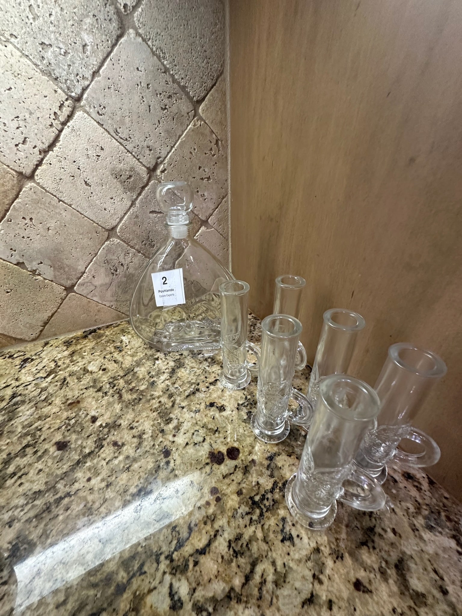 Crystal Decanter with Glassware Set